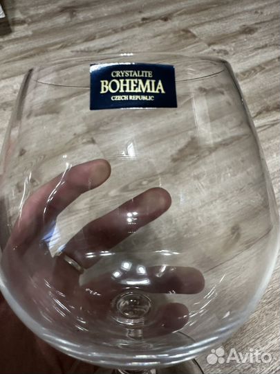 Набор новых бокалов для коньяка и бренди Bohemia
