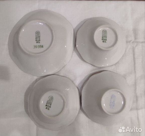 Антикварный латвийский тонкий фарфор