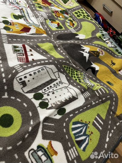 Ковер детский с дорогой и городом