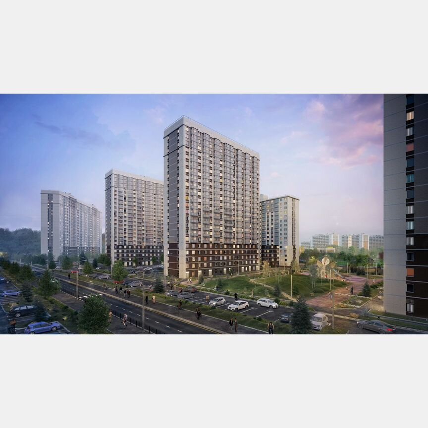 2-к. квартира, 54,5 м², 1/24 эт.