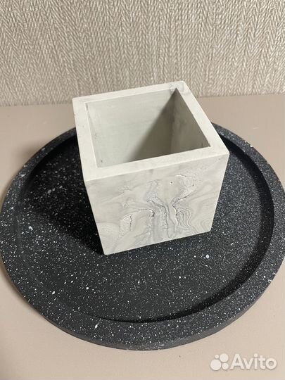 Набор бетонных горшочков для суккулентов