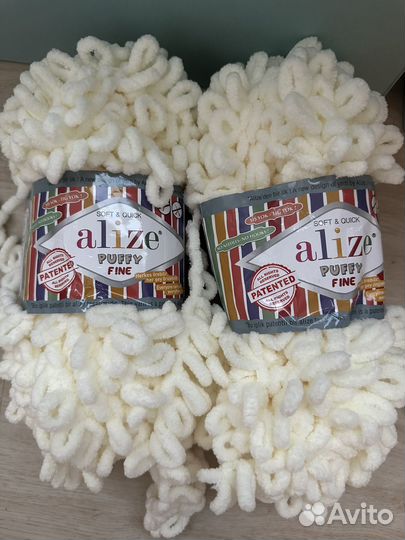 Трикотажная пряжа saltera / alize puffy