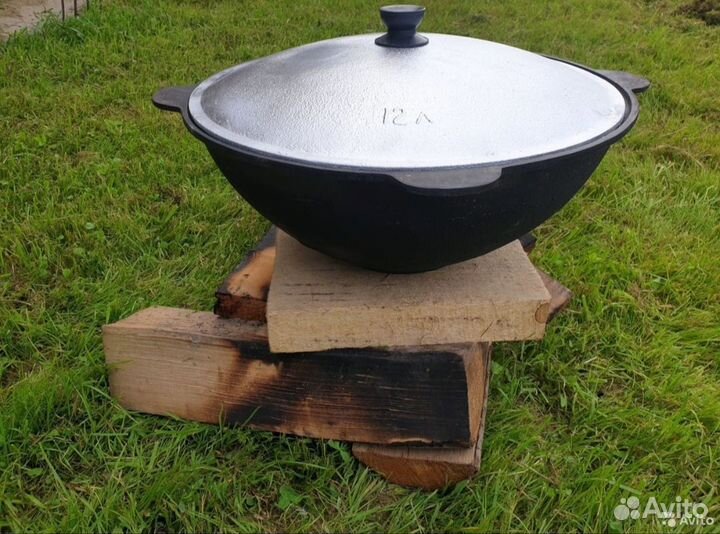 Казан чугунный 12 литров