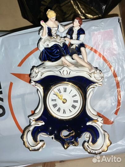 Часы настольные чехия Royal dux Bohemia