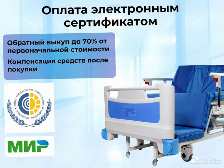 Кровать функциональная для ухода за больными