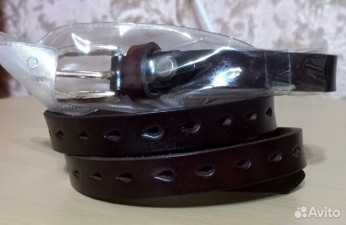 Ремень из натуральной кожи, новый