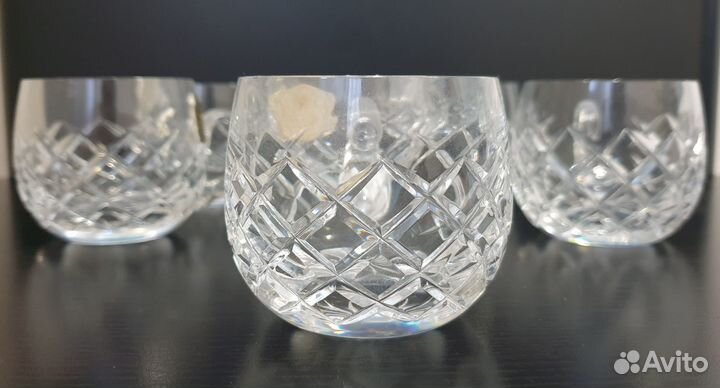 Хрустальные кружки 6 шт. Чехословакия