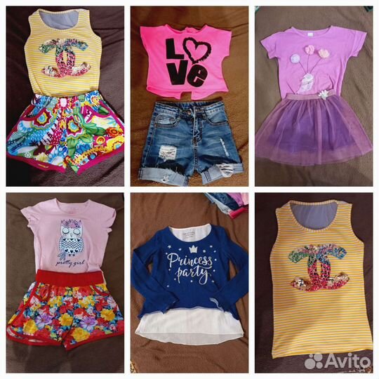 Детские вещи и обувь и т.д пакетом для девочки