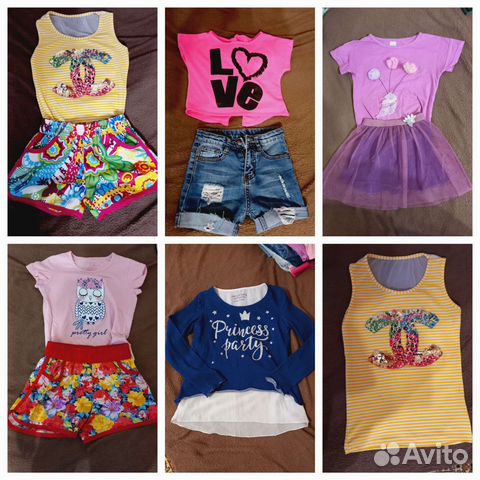 Детские вещи и обувь и т.д пакетом для девочки