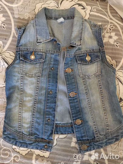 Джинсовая безрукавка 116