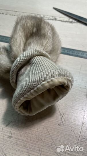 Варежки из норки размер 6
