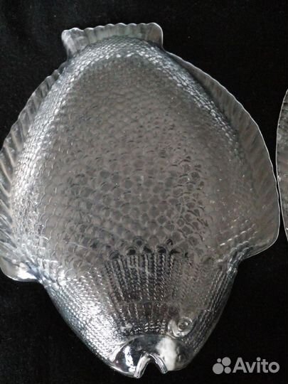 Тарелки рыбы 1 шт 34Х26 и 2 шт 26Х21 см