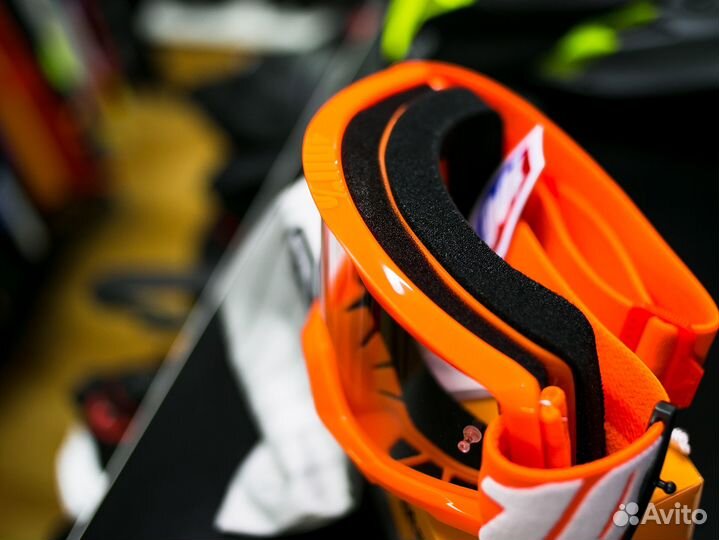 Очки 100% Strata 2 Goggle Orange- Clear Lens