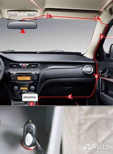 Видеорегистратор зеркало новое 1080р