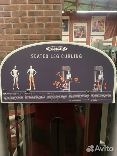 Грузоблочный тренажер сгибания ног сидя Panatta
