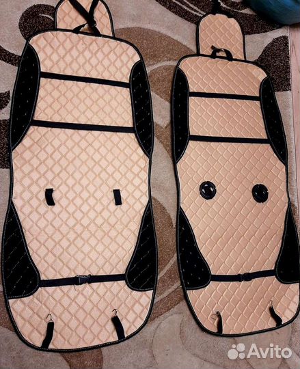 Чехлы на передние сиденья автомобиля новые