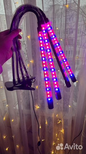 Фитолампа для растений на прищепке