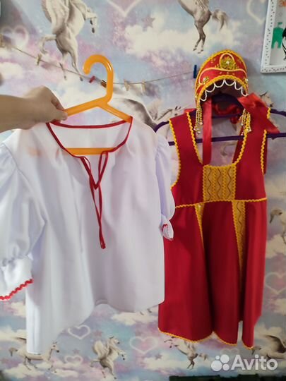 Костюм народный с кокошником 140-152