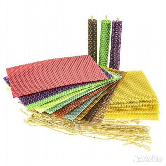 3 Вощина для свечей цветная 30 листов 200*130 мм