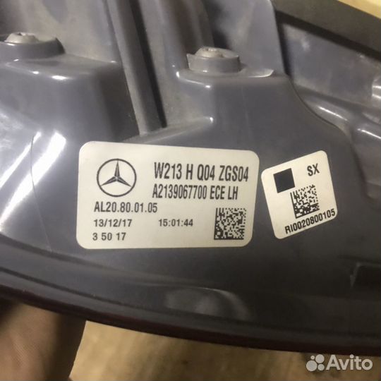 Фонарь левый Mercedes-Benz E-klasse w213