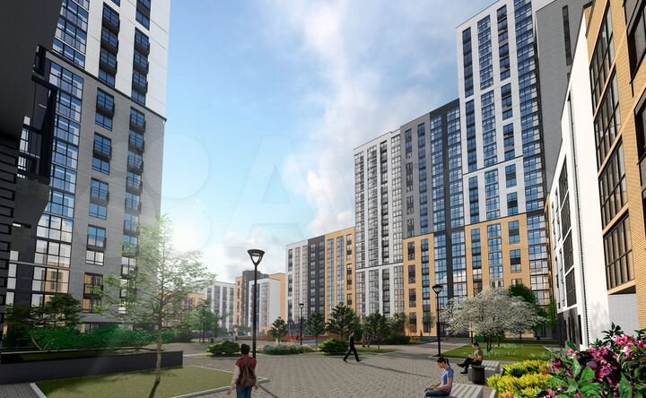 4-к. квартира, 91,1 м², 2/24 эт.