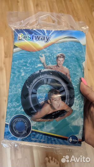 Надувной пончик шина матрас круг единорог