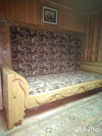 Диван для бани, дуб, 240х100