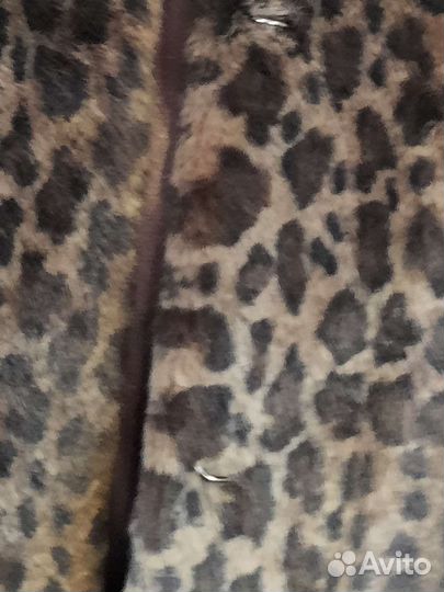 Шубка, мех под леопарда, 50 размер