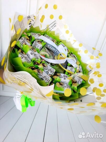 Подарок на День учителя. Букет с конфетами