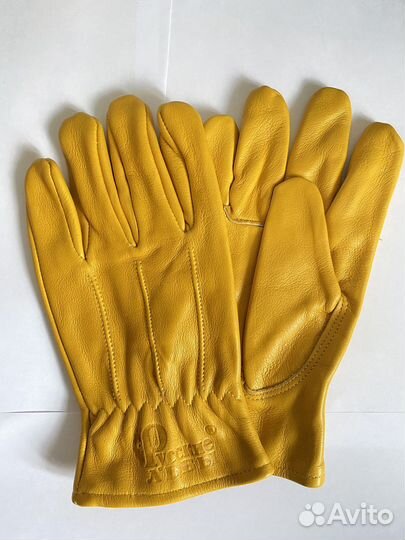 Перчатки рабочие кожаные