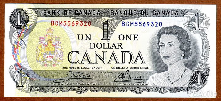 Канада 1 доллар 1973 -UNC