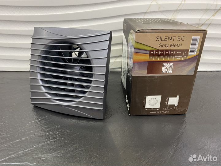 Silent 5C dark gray metal, Вентилятор вытяжной