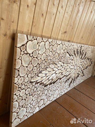 Панно из можжевельника Цветок