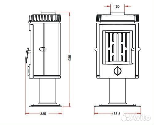 Печь-камин Mesnil