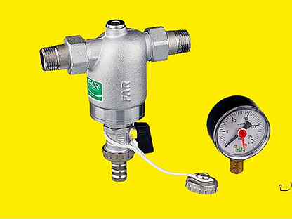 Фильтр FAR 1/2, 3/4 с манометром и без, 100мкм