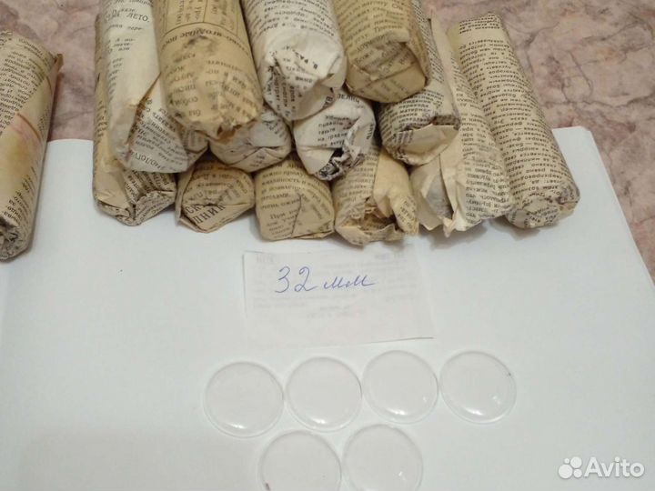 Часы. Стекла СССР новые с хранения 31 и 32мм оптом
