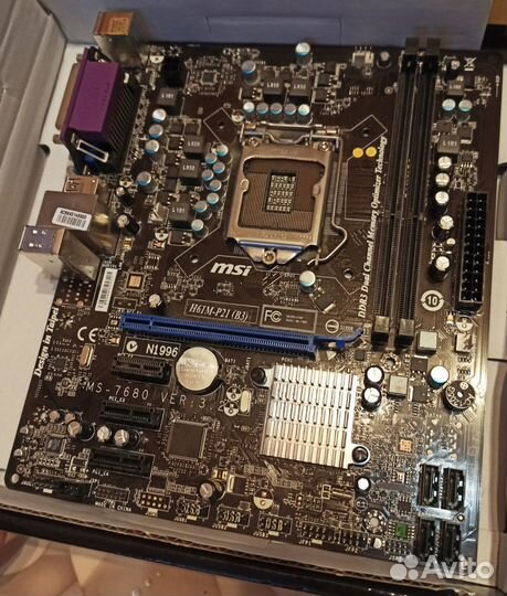 Материнская плата MSI H61M-P21 (B3) 1155