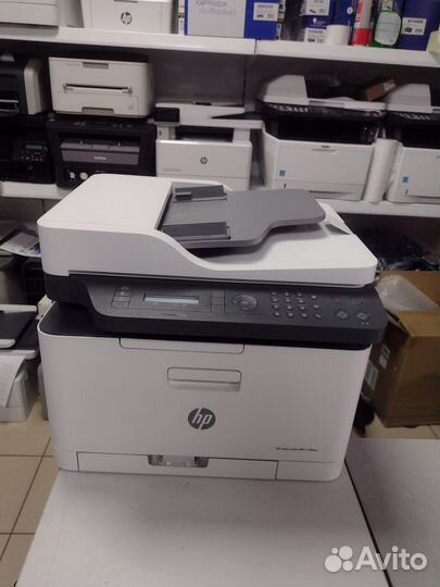 HP Color Laser MFP 179fnw, цветное/новые картриджи