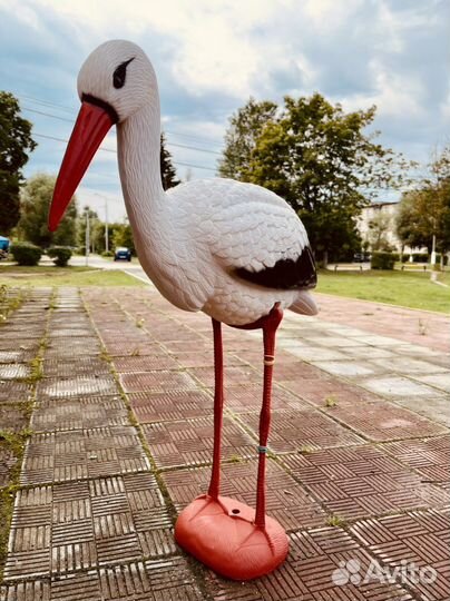 Садовая фигура аист