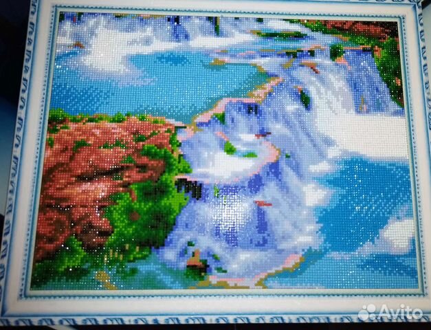 Алмазная мозаика на подрамнике готовая