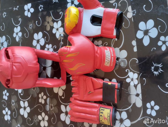 Детские Шингарты-перчатки боксёрские перчатки шлем