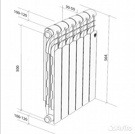 Радиатор биметаллический Royal Thermo