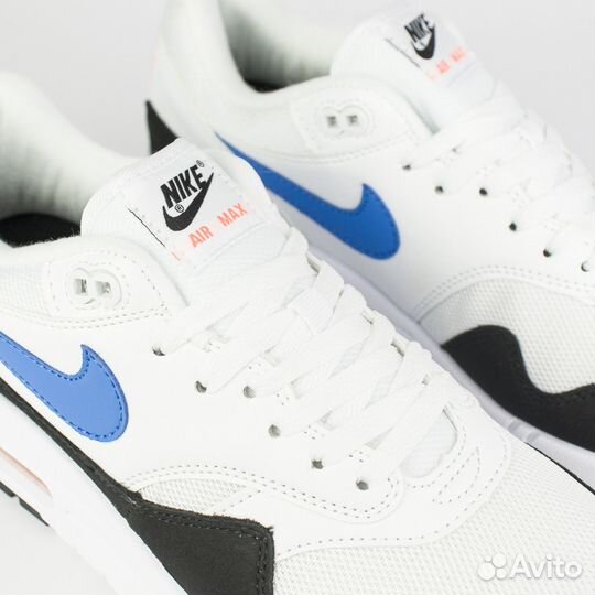 Кроссовки Nike Air Max 1 White / Black / Blue