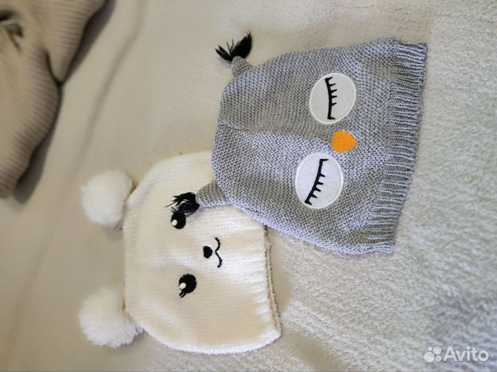 Шапки на девочку 2-3 года