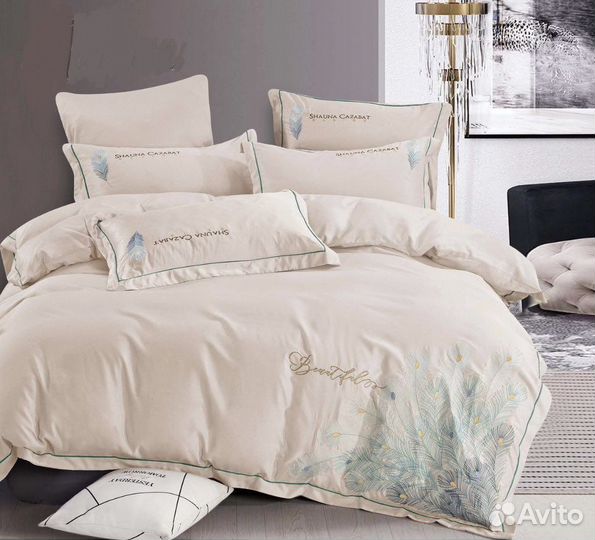 Постельное белье сатин евро Alanna в коробочке