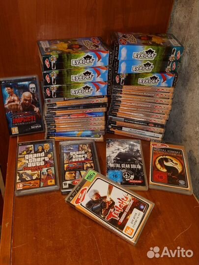 Новые, запечатанные диски и бу для Sony PSP