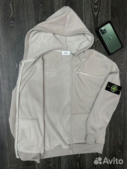 Ветровка zip худи stone island мужская