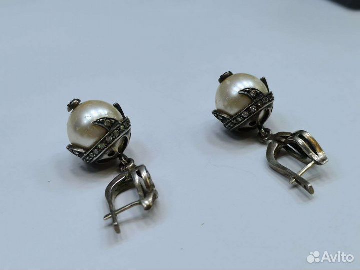 П.8005 Серьги 15.5 гр серебро