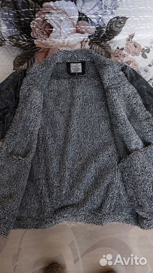 Меховая джинсовая куртка