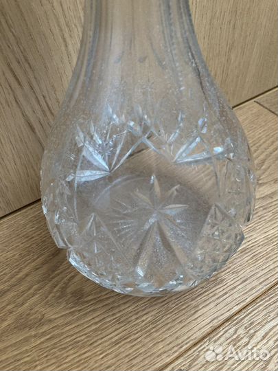 Графин штоф хрустальный серебро Европа